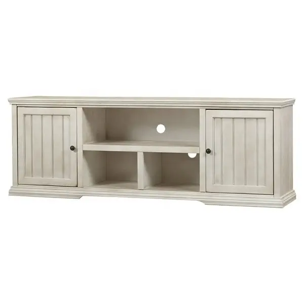 White Wood Tv Media Unit Cabinet With Showcase Home Furniture