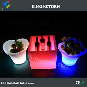 40 سنتيمتر أنيق ملون البلاستيك للماء led ساحة صندوق الغراس - Product Image 5