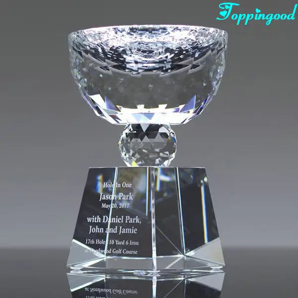 Verre en cristal Design de grand bol, cérémonie de compétition d'entreprise,