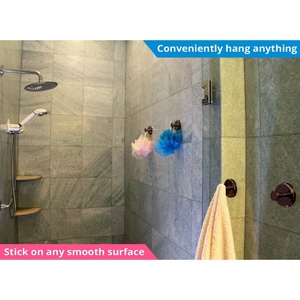 Removable <strong>Suction</strong> Cup Holder Kitchen Metal <strong>Hooks</strong> Hanger <strong>Bathroom</strong> Shower <strong>Hook</strong> for Razer, Towel, Bath Robe, Coat, Clothes, Loofah - Product Image 6