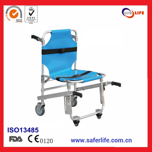 Correas de seguridad de aluminio plegables para ambulancia CE ISO, camilla con inmovilizadores de cabeza - Product Image 6