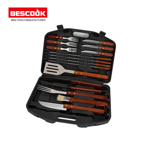 Kit d'<span class=keywords><strong>ustensiles</strong></span> <span class=keywords><strong>de</strong></span> <span class=keywords><strong>Barbecue</strong></span>, 18 pièces, meilleur prix, avec étui en plastique, livraison gratuite - Product Image 3