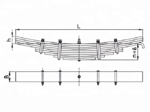 Bộ Phận Lắp Ráp Lò Xo Lá Xe Tải Cho Xe Moóc Thương Hiệu OEM Phụ Tùng Xe Moóc Lò Xo Lá Sản Xuất Tại Trung Quốc Thiên Tân - Product Image 6