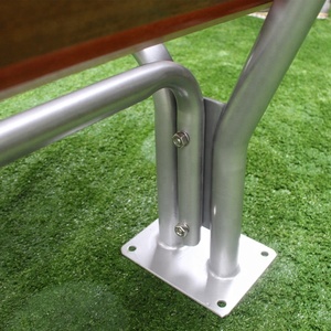 <span class=keywords><strong>Banc</strong></span> d'extérieur en bois massif de camphrier verni, sièges de parc en bois - Product Image 6