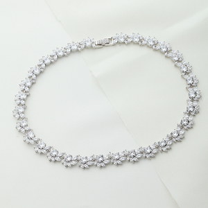 LUOTEEMI-Conjunto de collar y pendientes de circonia cúbica para mujer, conjunto de joyería de lujo, brillante, AA, boda, venta al por mayor - Product Image 4