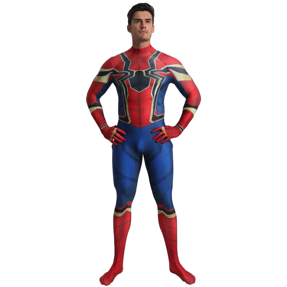 Spider Man: Into The Spider-Verse Mil Morales Kostum Cosplay <span class=keywords><strong>Zentai</strong></span> Dewasa Anak Laki-laki Spiderman Setelan Bodysuit