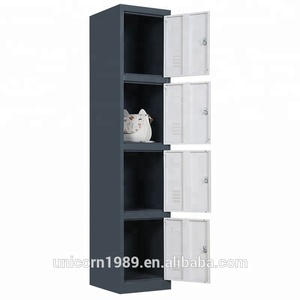 Petit <span class=keywords><strong>casier</strong></span> <span class=keywords><strong>métallique</strong></span> de gymnastique en acier à 4 portes à vendre - Product Image 6