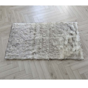<span class=keywords><strong>Tapis</strong></span> synthétique en Polyester et acrylique, moquette en peau de mouton, imitation de fourrure pour sol de chambre à coucher, super doux - Product Image 3