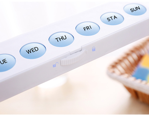 Pill <span class=keywords><strong>Box</strong></span> T07: Thiết Kế Mới Y Học Nhựa Lưu Trữ Hộp, Nút Nhấn Lớn 7 Ngày Weekly Pill <span class=keywords><strong>Box</strong></span> - Product Image 6