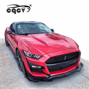 Parachoques delantero de fibra de carbono para coche Ford Mustang, kit de carrocería con accesorios de ajuste, estilo <span class=keywords><strong>GT500</strong></span>, compatible con modelo 2015-2019 - Product Image 3