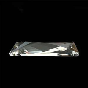 Clear K9 Iluminação De Cristal Pendurar Gotas De Vidro Peças De Lustre Multifacetado cristal retângulo forma prisma gotas - Product Image 4