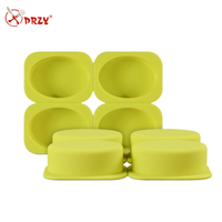 GOOD Moule en silicone pour savon ovale à 4 cavités