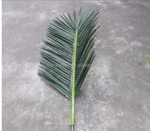 Fasce di palma artificiali a prova di fuoco a prova di sole tessuto personalizzato palme artificiali di plastica foglie di banches artificiali - Product Image 3