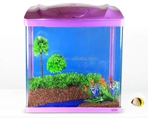 Nieuwe Led Bureau Tafel Aquarium Kleine Glazen Aquarium Aquarium Met Filter - Product Image 1