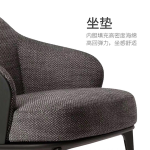 Fabric or leather type leisure/Hotel chair Framed wooden solid public <span class=keywords><strong>cafe</strong></span> area - Product Image 4