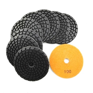 SHDIATOOL 4 pouces grain #100 diamant résine Bond béton tampons de polissage plancher renouveler disques de ponçage disque de polissage - Product Image 3