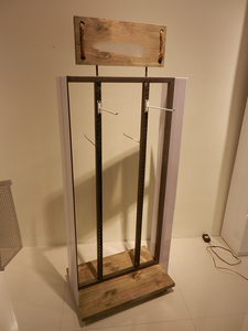 Tùy Chỉnh Bán Lẻ Người Phụ Nữ Sandal Hiển Thị Đứng Bán Buôn Kim Loại Dép Tầng Đứng Thiết Kế Cho Dép Bãi Biển - Product Image 2