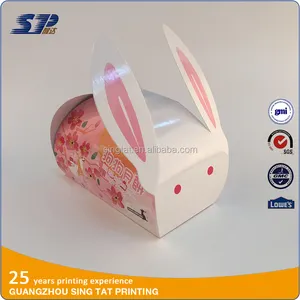 Оптовая пользовательские кролик формы торт бисквитный рулет кусочек окно