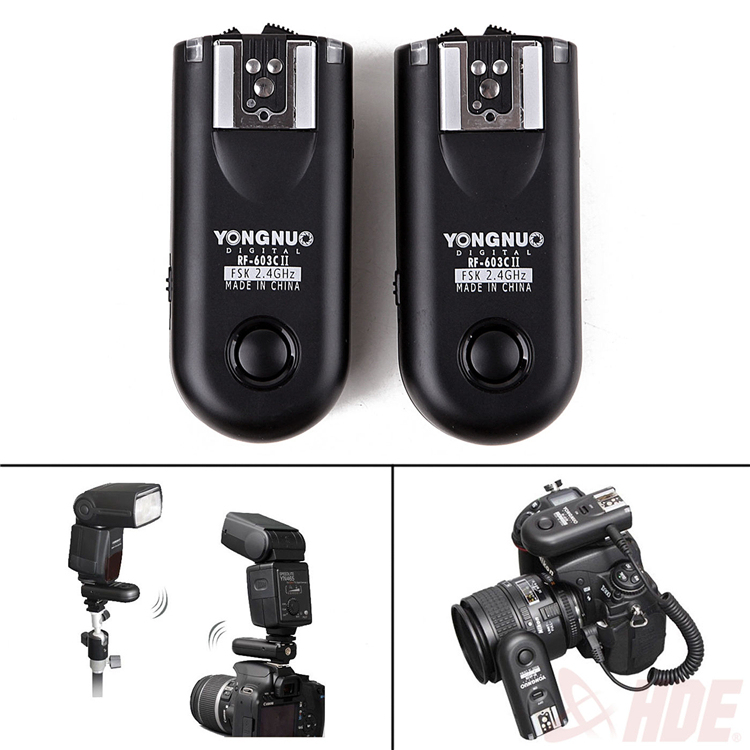 Yongnuo RF-603 II Radio Wireless Remote Flash Trigger C3 for Canon