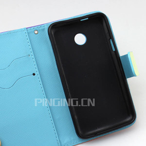 Pequeño MOQ impresa moda venta al por mayor soporte de la carpeta del tirón del cuero contraportada para <span class=keywords><strong>Huawei</strong></span> Acend Y330 - Product Image 5