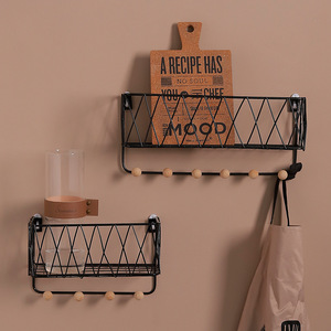 Moderne nordique blanc lot de 2 fil métallique étagère murale <span class=keywords><strong>lit</strong></span> étagères flottantes pour meubles de salon décoration de la maison - Product Image 3