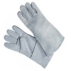 Guantes de soldadura de cuero grueso para entrenamiento de mascotas, Palma de pulgar reforzada, resistente al calor, para barbacoa, cocina - Product Image 2