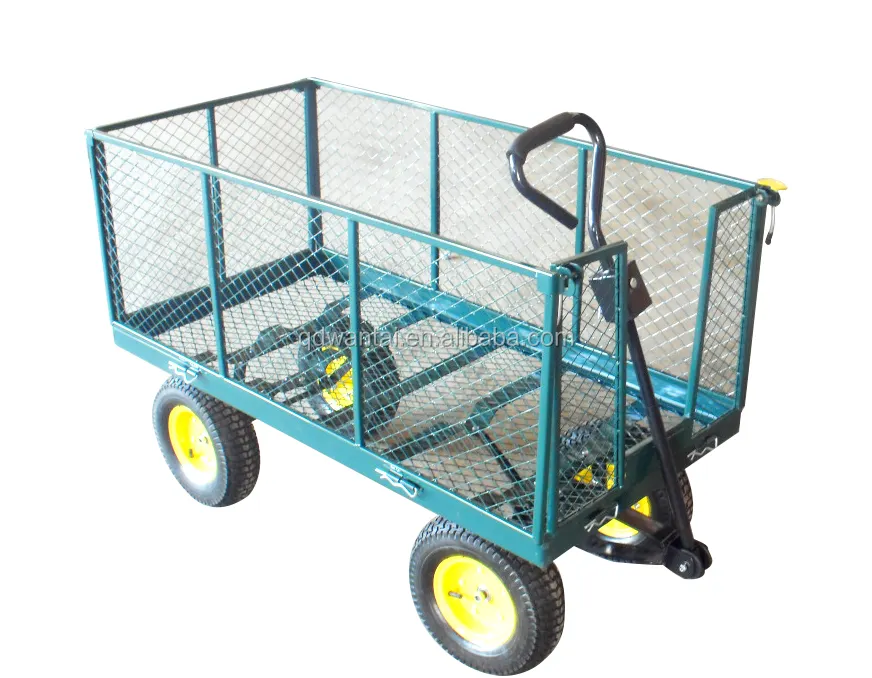 Chariot à outils manuels de jardin en maille lourde, à quatre roues, TC1840