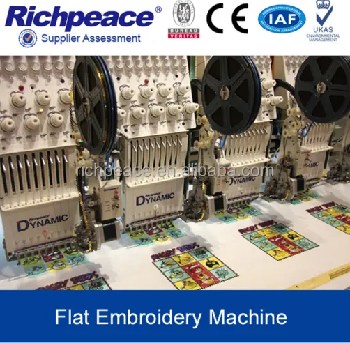 Richpeace Digital Computer Precise Logo Flat Embroidery Machine For Sale