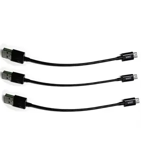 Kabel pengisian daya data, 0.5M, CE ditandai USB 2.0 tipe A Male ke mikro USB B Male