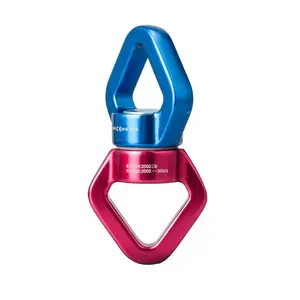 सबसे सुरक्षित चढ़ाई कुंडा स्पिनर 360 रोटेटर 30KN योग स्विंग carabiner कुंडा घूर्णन carabiner हुक