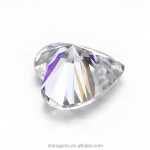 Starsgem 7,5*7,5 mm Forme de cœur VVS Couleur EF Coupe brillante Moissanite <span class=keywords><strong>synthétique</strong></span> de qualité supérieure <span class=keywords><strong>Diamant</strong></span> <span class=keywords><strong>synthétique</strong></span> - Product Image 3