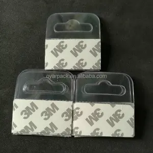 סיטונאי לתלות תג מתאם דבק PVC ברור פלסטיק hangtag וו tab עם חור אגרוף