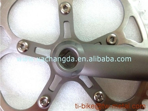 XACD titane vélo de route chainringTitanium vélo pédalier <span class=keywords><strong>vtt</strong></span> vélo plateau et manivelle bras - Product Image 5