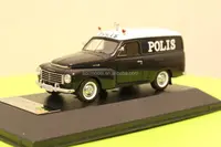 1:43 OEM Hitam Volvo Resin Mobil Polisi Mainan Model Lama Mobil