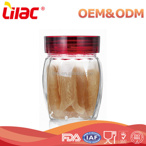 <span class=keywords><strong>Gros</strong></span> Promotionnel Écrou Fruits Sucrerie Effacer borosilicate alimentaire de stockage bocaux de verre hermétiques - Product Image 3