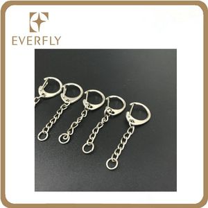 Acero níquel color <span class=keywords><strong>D</strong></span> gancho llavero con anillo extremo - Product Image 4
