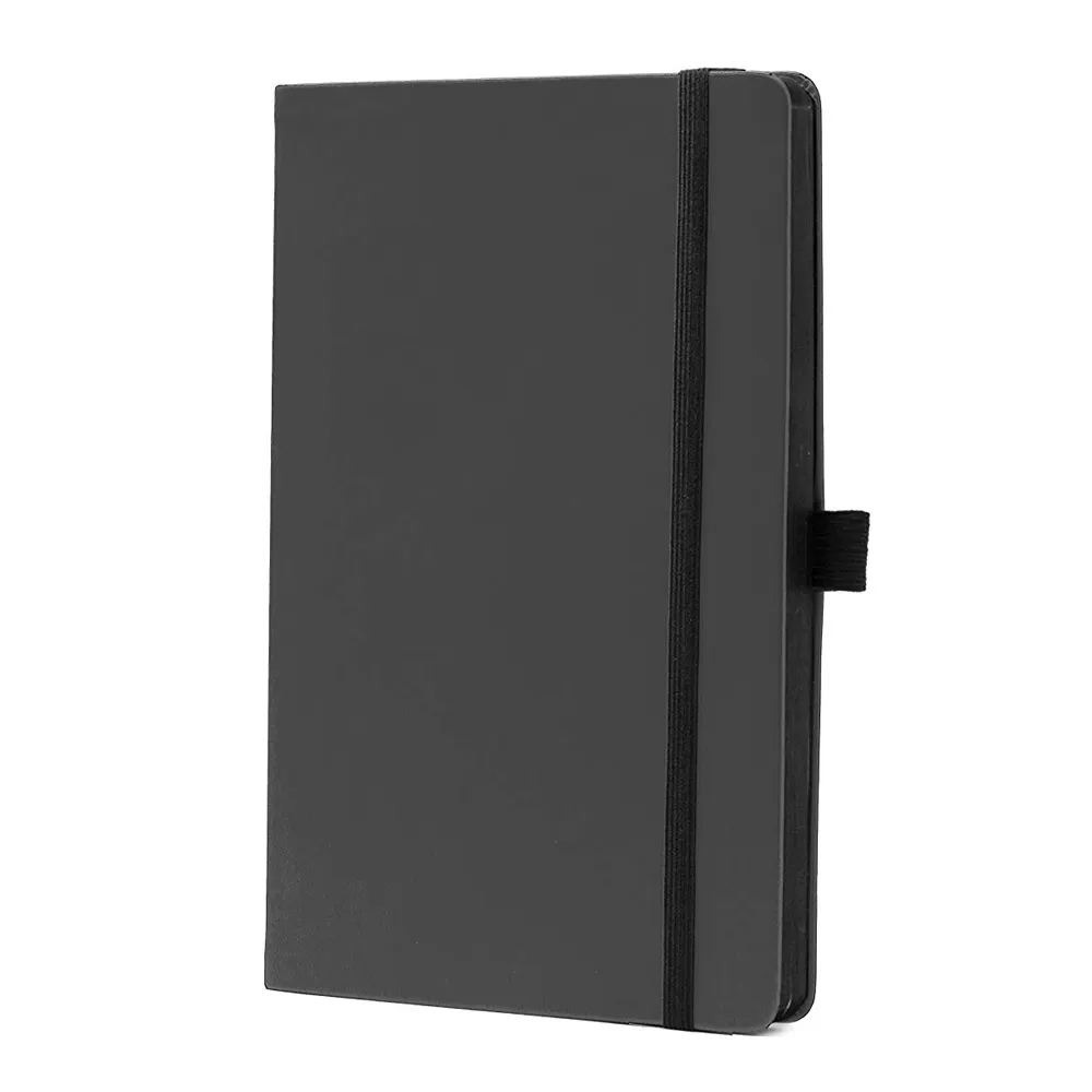 Wholesale A4 A5 A6 Hardcover Black Leather Journal Notebooks With Pen Holder