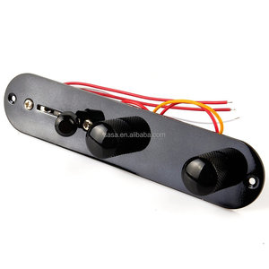 <span class=keywords><strong>Telecaster</strong></span> cargado 3-way Switch Placa de Control Tele guitarra, negro, 3Way1V1T BK - Product Image 3