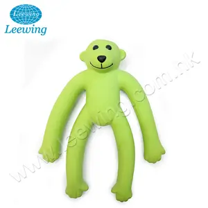 Fabrika fiyat Pet oyuncak üreticisi çevre dostu malzeme ftalat ücretsiz yumuşak lateks özelleştirilmiş sevimli maymun çiğnemek evcil köpek oyuncak