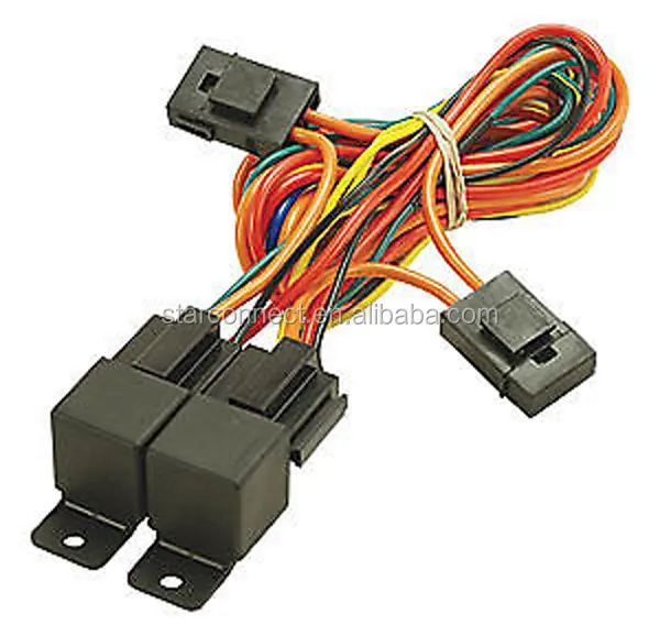 manufacturer Factory OEM Custom Dual or Single Electric Fan Relay Wiring harness 80amp Heavy Duty - GM auto HotRod Wiring