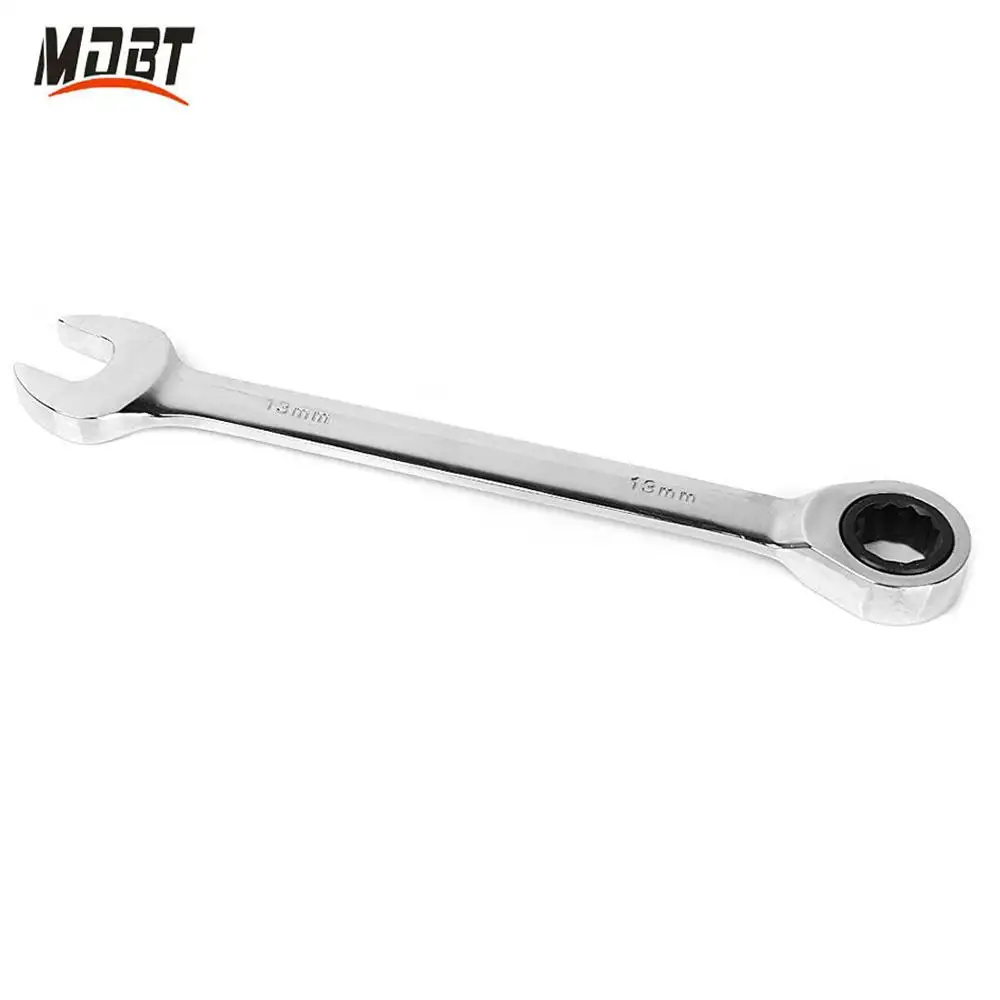 10mm Hand Tools Ratchet Spanner a set of keys gear ring Chrome Vanadium Combination Ratchet Wrench Spanner