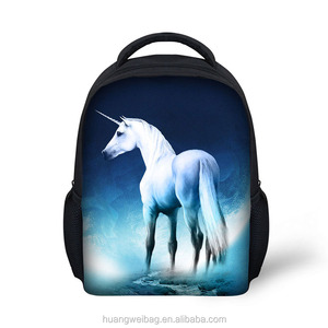 2017 Haute Qualité enfants sac d'école Enfants Pique-Nique Sac À Dos avec belle cheval pronted - Product Image 5