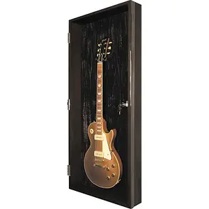 Vitrine murale pour guitare en acrylique noir, présentoir pour instrument de musique, barspex