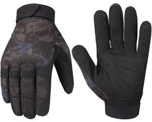 Guanti da Ciclismo Traspiranti Antiurto con Chiusura a Strappo in Pelle e Nylon, Resistenti al Taglio per Giardinaggio - Product Image 3