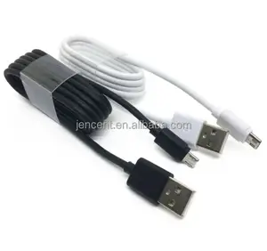 OD3.5mm Pass 2A 1 M Panjang Mikro Cepat Pengisian Kabel Data USB Charger untuk Samsung S6 Cepat Pengisian Kabel