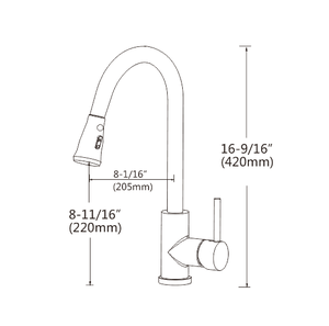 Grifos de cocina <span class=keywords><strong>para</strong></span> rv, alta calidad, OEM, grifos de un solo mango cepillado <span class=keywords><strong>para</strong></span> Cocina - Product Image 2