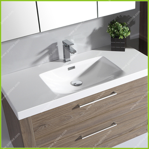 Chine Moderne En Gros Blanc Salle De Bains Armoires Avec Blum Handware - Product Image 3