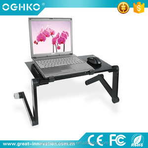 Phổ Biến Xách Tay Nhôm Máy Tính Xách Tay Đứng Có Thể Điều Chỉnh Gấp Bàn Với Lỗ Làm Mát Và Chuột Pad Cho Nhà Văn Phòng Sử Dụng - Product Image 4