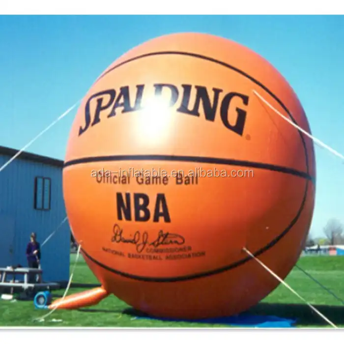 Ballon de basket-ball géant gonflable de tissu de PVC promotionnel de haute qualité ST399