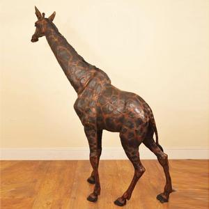 Grande sculpture d'animal en bronze, décoration de jardin, girafe en métal - Product Image 5